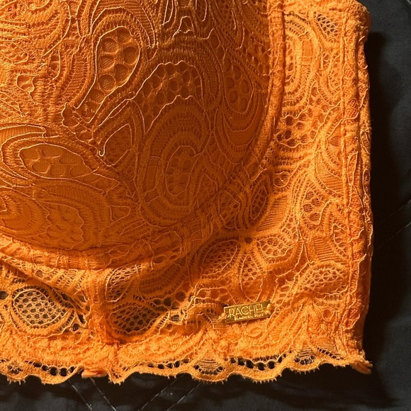 RACHEL Rachel Roy Orange Lace Bralette with Underwire size 40D - Picture 3 of 5